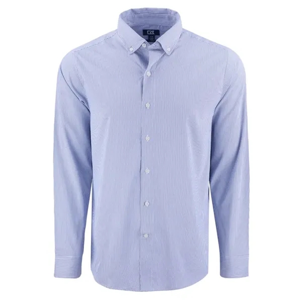 Cutter & Buck Skyline Eco Recycled Pinstripe Mens Long Sl...... from ASI 47965 Cutter & Buck