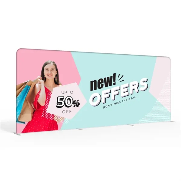 Fabric Display Wall in 8',10' or 20'w x 89"h, full color,... from ASI 49891 Discount Marketing Products / Discount Marketing Products DMP
