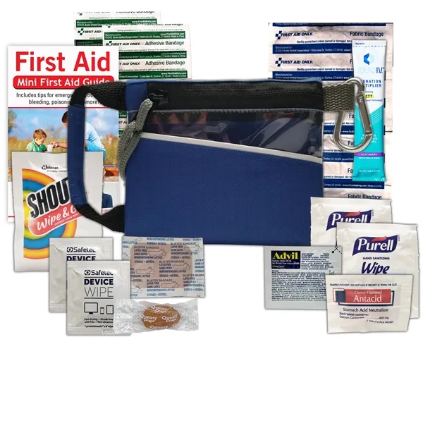 Red-eye kit with a hydration drink mix, device wipes, bandages, Advil,... from ASI 84514 Safety Made