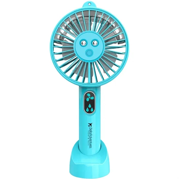 Rechargeable handheld fan with mist spray function.... from ASI 39552 BEL Promo