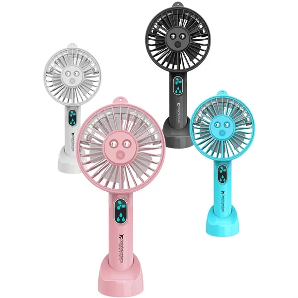 Rechargeable handheld fan with mist spray function.... from ASI 39552 BEL Promo
