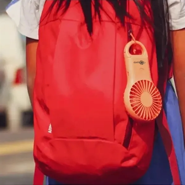 Hand-held portable mini fan with mountaineering buckle.... from ASI 39552 BEL Promo