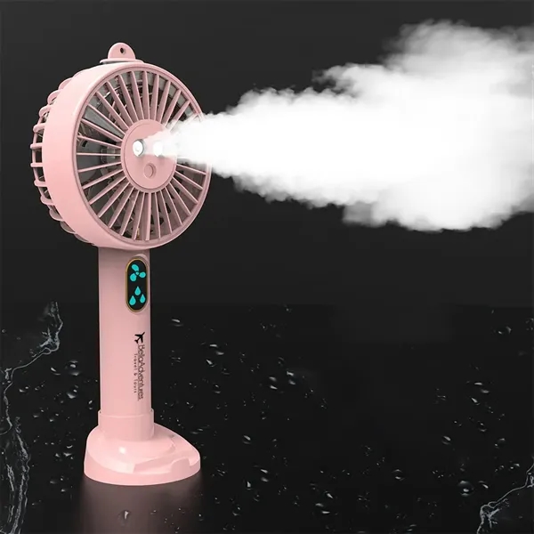 Rechargeable handheld fan with mist spray function.... from ASI 39552 BEL Promo