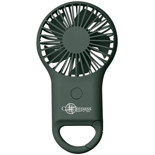 Hand-held portable mini fan with mountaineering buckle.... from ASI 39552 BEL Promo