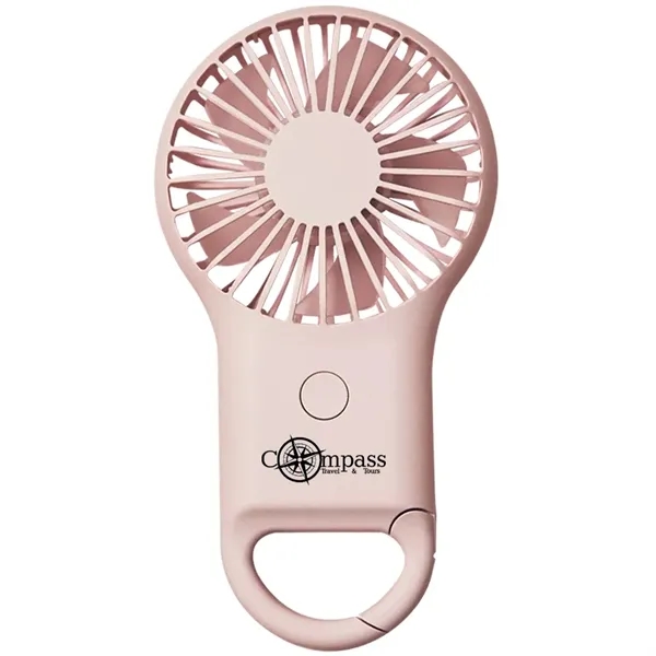 Hand-held portable mini fan with mountaineering buckle.... from ASI 39552 BEL Promo