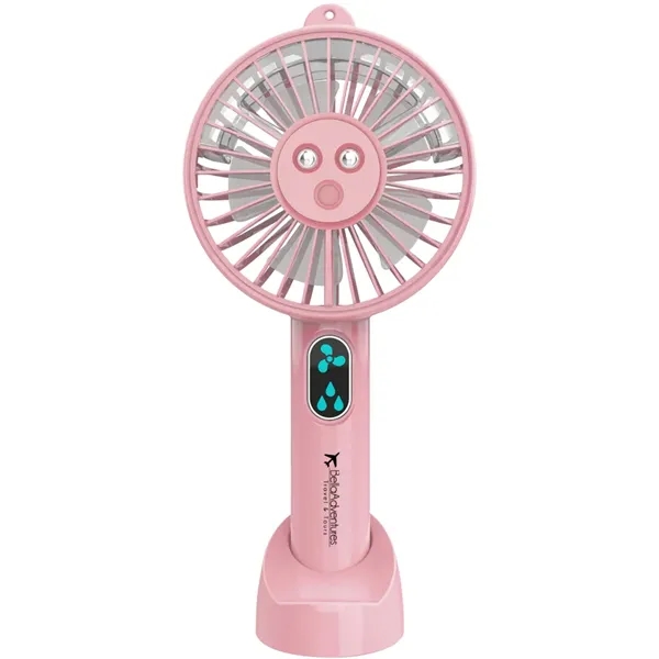 Rechargeable handheld fan with mist spray function.... from ASI 39552 BEL Promo