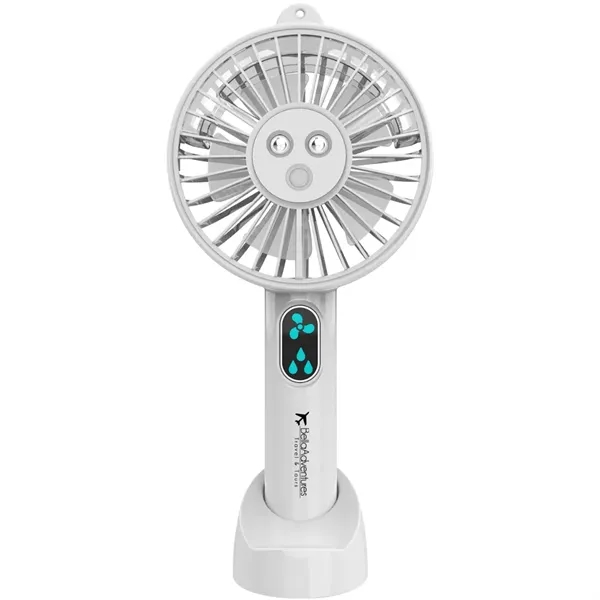 Rechargeable handheld fan with mist spray function.... from ASI 39552 BEL Promo