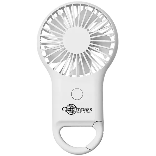 Hand-held portable mini fan with mountaineering buckle.... from ASI 39552 BEL Promo