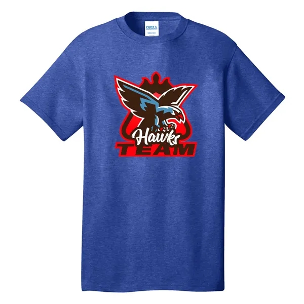 5.4 oz. cotton tee with tag-free label, 1x1 rib-knit collar, shoulder-to-shoulder... from ASI 39552 BEL Promo