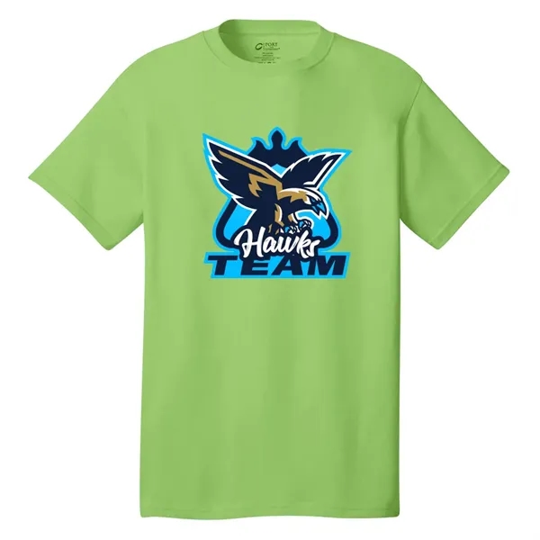 5.4 oz. cotton tee with tag-free label, 1x1 rib-knit collar, shoulder-to-shoulder... from ASI 39552 BEL Promo