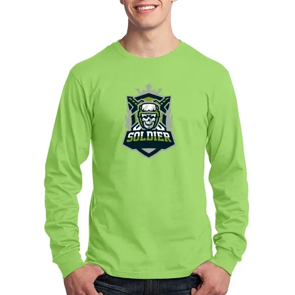 Long sleeve 5.4 oz. cotton T-shirt with tag-free label and double-needle... from ASI 39552 BEL Promo