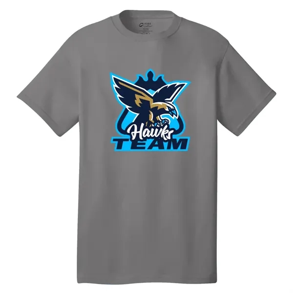 5.4 oz. cotton tee with tag-free label, 1x1 rib-knit collar, shoulder-to-shoulder... from ASI 39552 BEL Promo