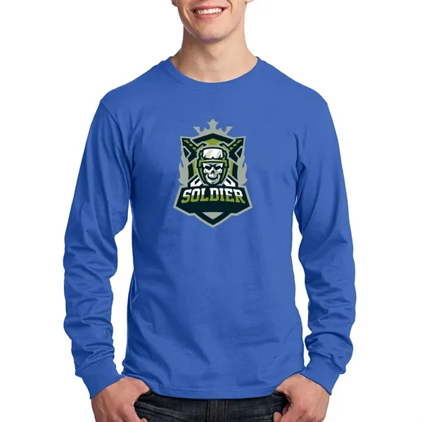 Long sleeve 5.4 oz. cotton T-shirt with tag-free label and double-needle... from ASI 39552 BEL Promo