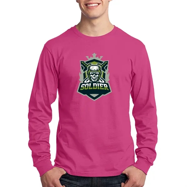 Long sleeve 5.4 oz. cotton T-shirt with tag-free label and double-needle... from ASI 39552 BEL Promo