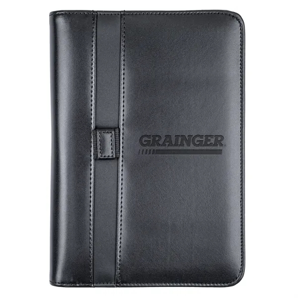 Professional junior padfolio made of simulated leather with organizer for cards.... from ASI 46755 Cosmo Promos