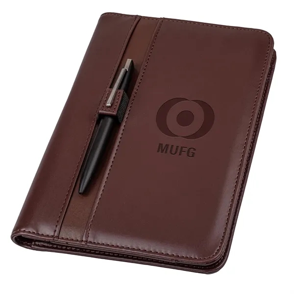 Professional junior padfolio made of simulated leather with organizer for cards.... from ASI 46755 Cosmo Promos