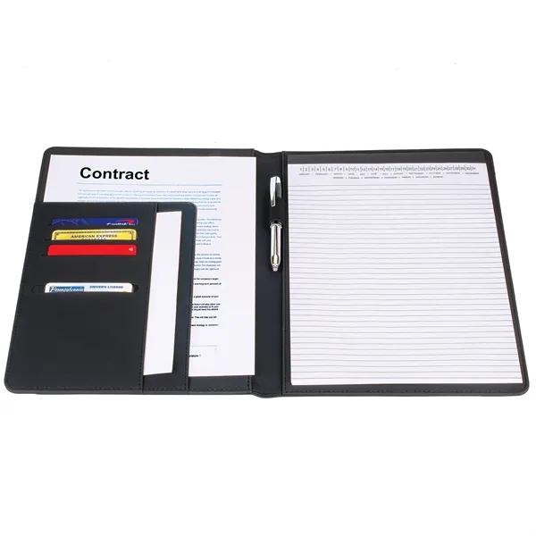Protege Administrative Padfolio. Thermal reactive leatherette for dark-toned deboss.... from ASI 46755 Cosmo Promos