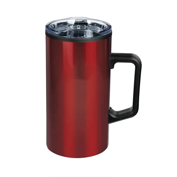 20 oz. stainless steel coffee mug with slider lid and plastic... from ASI 68507 The Magnet Group / Perfect Line