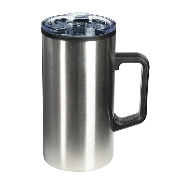 20 oz. stainless steel coffee mug with slider lid and plastic... from ASI 68507 The Magnet Group / Perfect Line