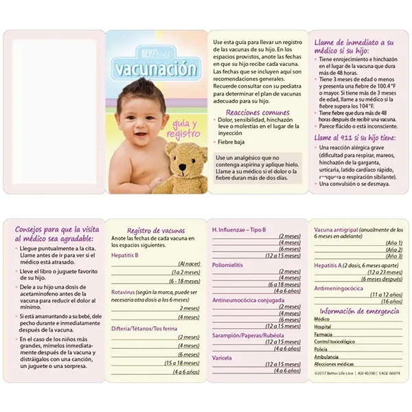 Key Points™ - Immunization Guide and Record Keeper... from ASI 54100 Fields Manufacturing Inc / Better Life Line