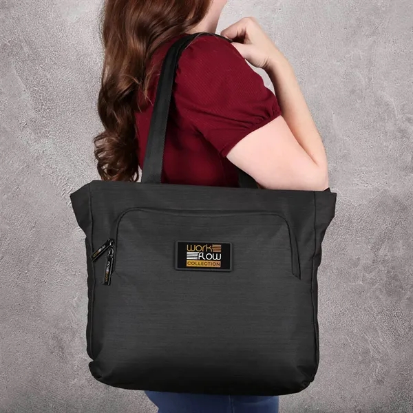 Spacious carry-all with a 16" laptop sleeve, multiple pockets, removable strap,... from ASI 61966 HPG / OrigAudio
