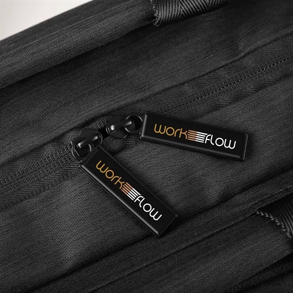 Spacious carry-all with a 16" laptop sleeve, multiple pockets, removable strap,... from ASI 61966 HPG / OrigAudio