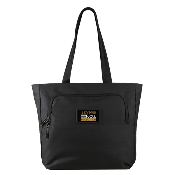 Spacious carry-all with a 16" laptop sleeve, multiple pockets, removable strap,... from ASI 61966 HPG / OrigAudio