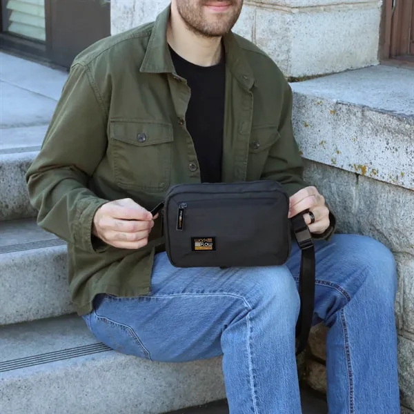 Sleek crossbody bag with expandable storage, magnetic strap, and key clip-perfect... from ASI 61966 HPG / OrigAudio