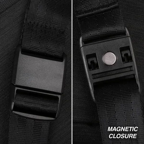 Sleek crossbody bag with expandable storage, magnetic strap, and key clip-perfect... from ASI 61966 HPG / OrigAudio