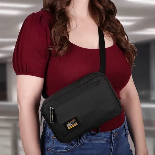 Sleek crossbody bag with expandable storage, magnetic strap, and key clip-perfect... from ASI 61966 HPG / OrigAudio