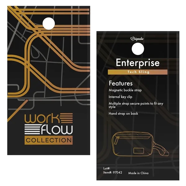 Sleek crossbody bag with expandable storage, magnetic strap, and key clip-perfect... from ASI 61966 HPG / OrigAudio