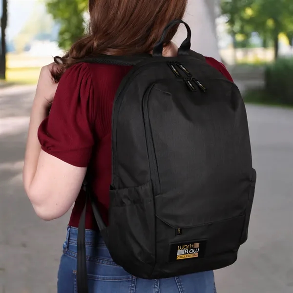 Sleek, tech-inspired large backpack with 16" laptop sleeve, multiple compartments, and... from ASI 61966 HPG / OrigAudio