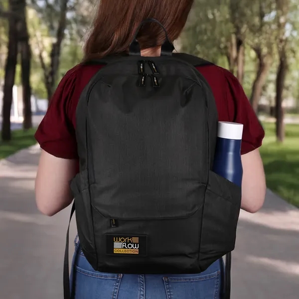 Sleek, tech-inspired large backpack with 16" laptop sleeve, multiple compartments, and... from ASI 61966 HPG / OrigAudio