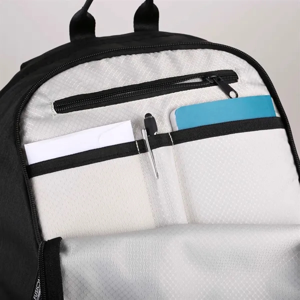 Sleek, tech-inspired large backpack with 16" laptop sleeve, multiple compartments, and... from ASI 61966 HPG / OrigAudio