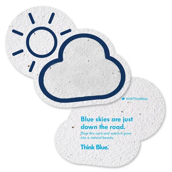 Seed Paper Shape Card, Cloud... from ASI 40646 Bloomin Promotions / Bloomin' Promotions™