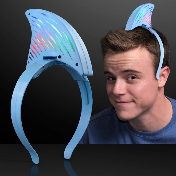 Blank or imprinted. Light up LED shark fin headband.... from ASI 34194 ALightPromos / Alight Promotional Products