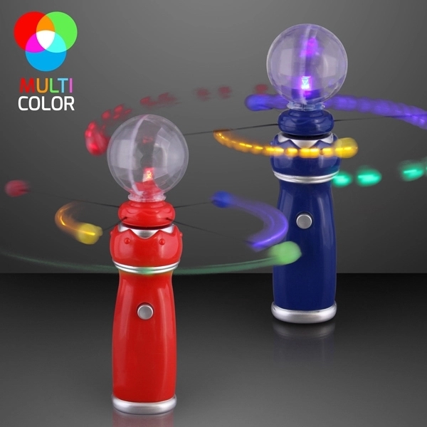 Blank or imprinted. Orbiting LED toy wand with crystal ball.... from ASI 34194 ALightPromos / Alight Promotional Products