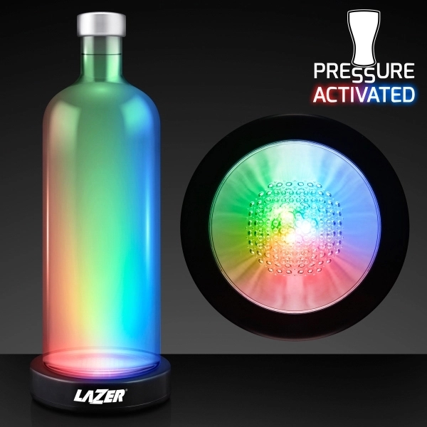 Blank or imprinted. Pressure Activated LED Base For Vase Lights, Bottle... from ASI 34194 ALightPromos / Alight Promotional Products