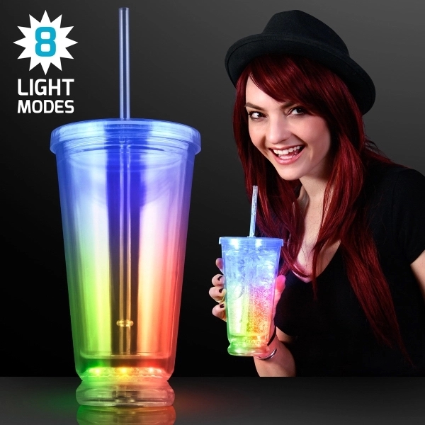 Blank or imprinted. These Light Up Tumblers will keep your thirst... from ASI 34194 ALightPromos / Alight Promotional Products