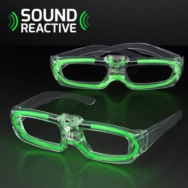 Blank or imprinted. Sound Reactive Lights Party Shades, 80s Style.... from ASI 34194 ALightPromos / Alight Promotional Products