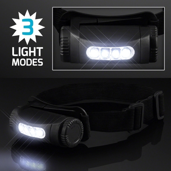 Blank or imprinted. Wearable LED Head Light, Hands Free Lighting.... from ASI 34194 ALightPromos / Alight Promotional Products