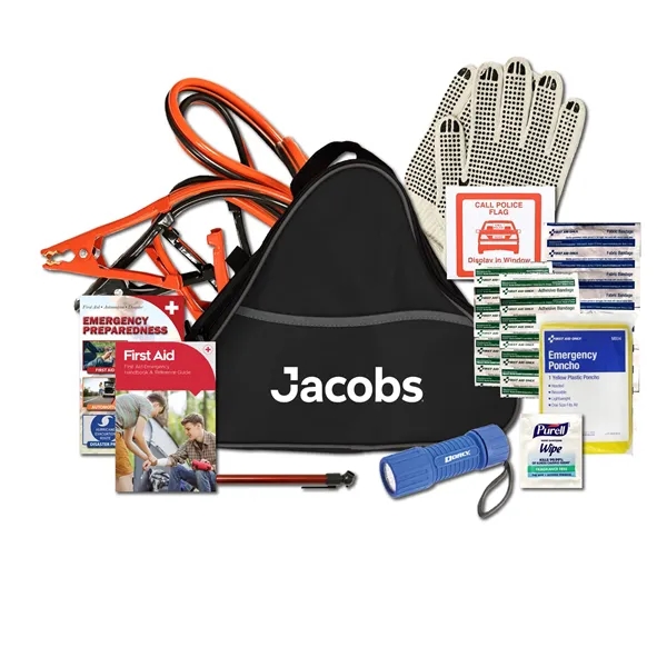 Automotive kit with a reference guide and customizable bag.... from ASI 84514 Safety Made
