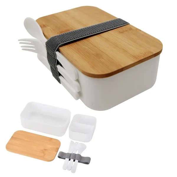 Bountiful bento box with insulated carrying case for taking your food... from ASI 61125 Hit Promotional Products / Hit®
