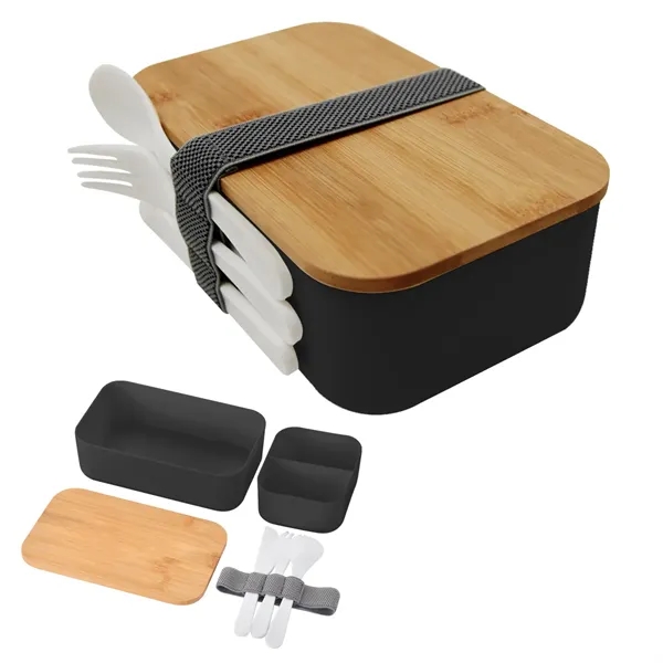 Bountiful bento box with insulated carrying case for taking your food... from ASI 61125 Hit Promotional Products / Hit®