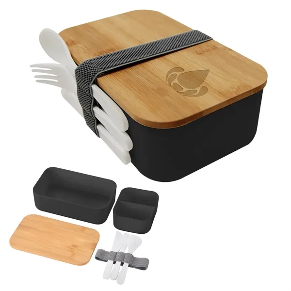 Bountiful bento box with insulated carrying case for taking your food... from ASI 61125 Hit Promotional Products / Hit®