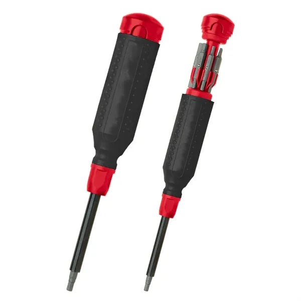 MegaPro Hex 15-in-1 ABS, steel and resin screwdriver with bits in... from ASI 61125 Hit Promotional Products / Hit®