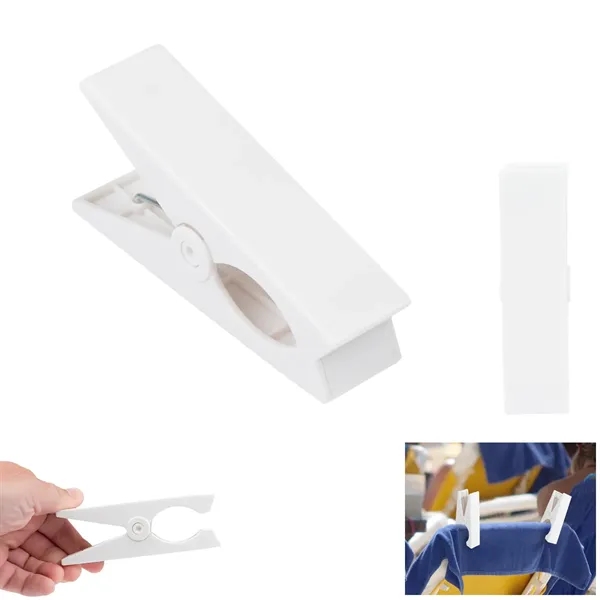 4.5" x 0.375" plastic beach towel utility clip.... from ASI 61125 Hit Promotional Products / Hit®