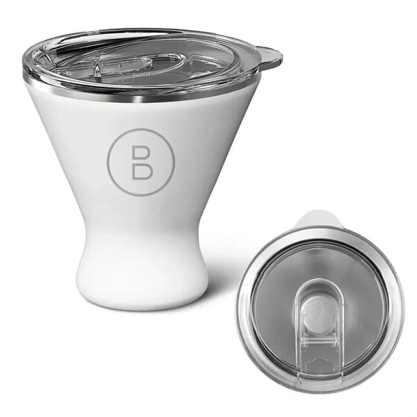 10 ounce powder-coated insulated stainless steel martini glass with plastic spill... from ASI 61125 Hit Promotional Products / Hit®