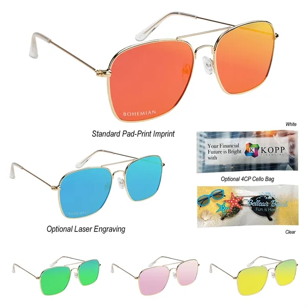 Aviator Sunglasses With Mirrored Lenses... from ASI 61125 Hit Promotional Products / Hit®