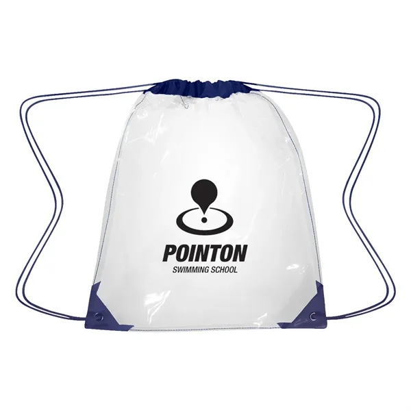 17" x 14" clear EVA drawstring backpack.... from ASI 61125 Hit Promotional Products / Hit®